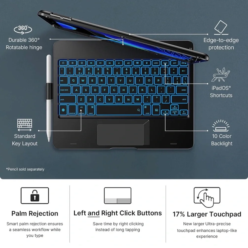 Touchpad Keyboard Case